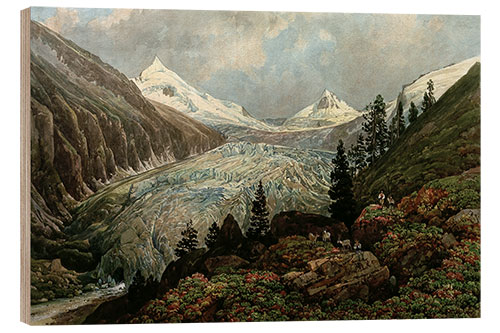 Holzbild Ober-Sulzbachkees mit dem Großvenediger, 1834