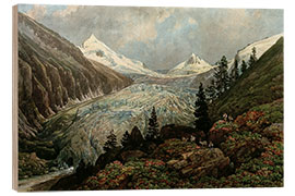 Holzbild Ober-Sulzbachkees mit dem Großvenediger, 1834