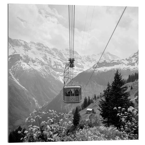 Tableau en plexi-alu Mountain Railway Panorama in Summer