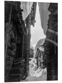 Magnettafel Traditionelle Alpine Architektur