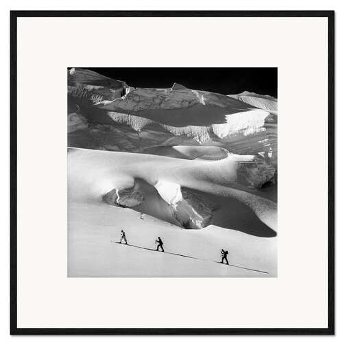 Framed art print Snow Hike Through the Alps