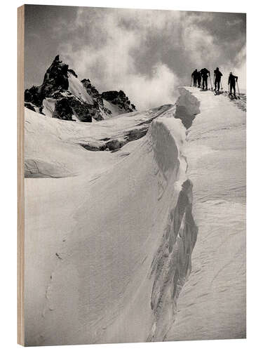 Trebilde Hikers in Snowy Mountain Terrain