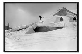 Gerahmter Kunstdruck Steile Abfahrt