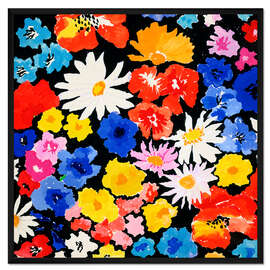 Gerahmter Kunstdruck Decorative Compostion (Bouquet of Flowers)