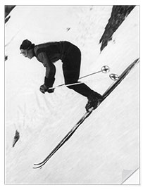 Naklejka na ścianę Ski Racer Walter Schuster