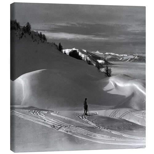 Canvastavla Ski Tracks in a Winter Landscape, 1920