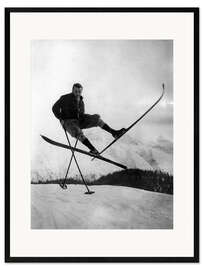 Framed art print Art With Skis