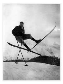 Wall print  Art With Skis - Vintage Ski Collection