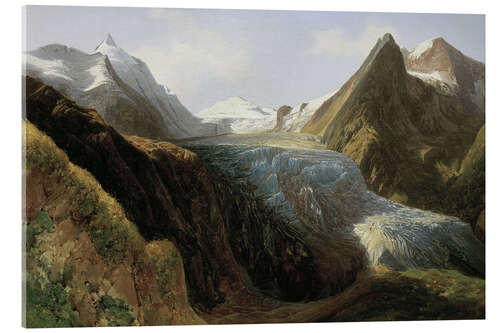 Acrylic print The Großglockner With the Pasterze, 1834