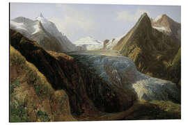 Cuadro de aluminio The Großglockner With the Pasterze, 1834