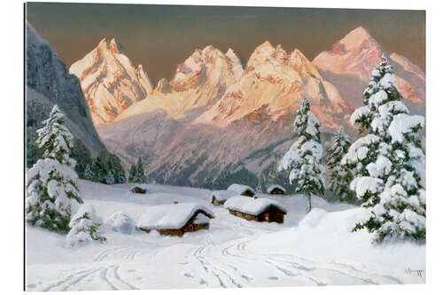 Gallery print Winter Idyll in the Alps