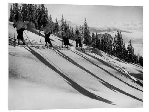 Cuadro de plexi-alu Cross Country Ski With Long Shadows