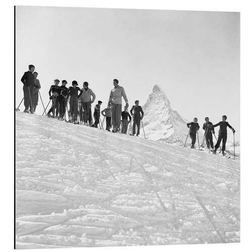 Tableau en aluminium Ski Lessons