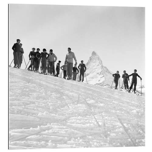 Tableau en plexi-alu Ski Lessons