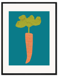 Gerahmter Kunstdruck Veggie Party IV