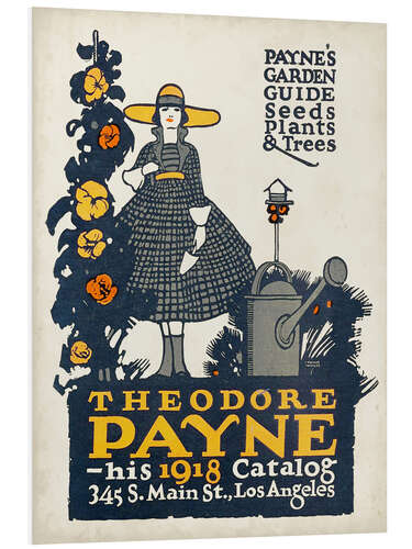 Foam board print Payne's Garden Guide, Catalog 1918