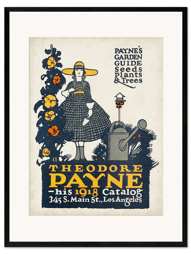 Framed art print Payne's Garden Guide, Catalog 1918