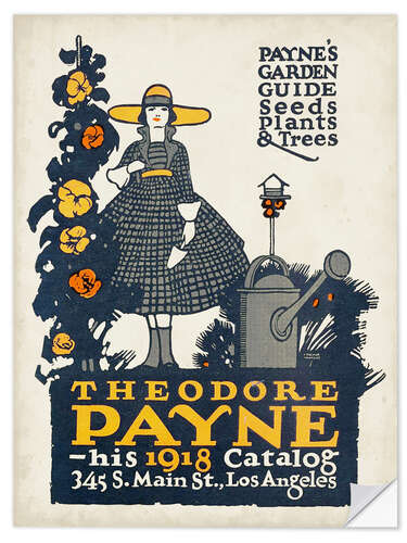 Sticker mural Payne's Garden Guide, Catalog 1918