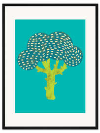 Gerahmter Kunstdruck Veggie Party III