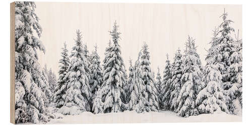 Hout print Winter in the Black Forest