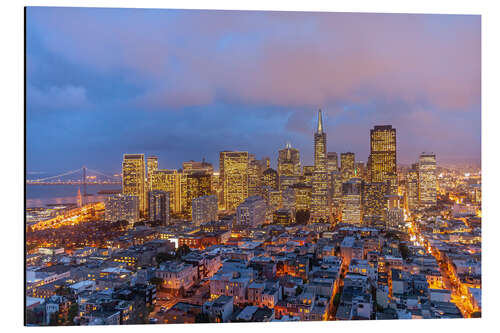 Alubild San Francisco Skyline