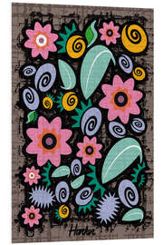 Stampa su PVC Abstract Floral Design