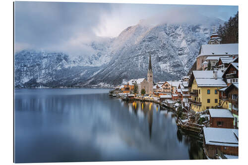 Galleriprint Hallstatt in winter