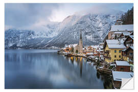 Autocolante decorativo Hallstatt in winter