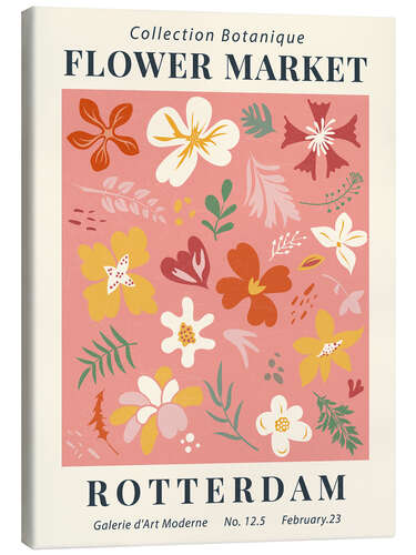 Canvas print Flower Market Rotterdam