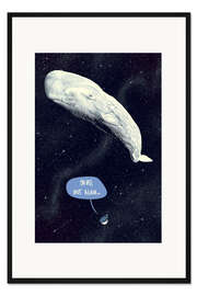 Gerahmter Kunstdruck Per Anhalter durch die Galaxis