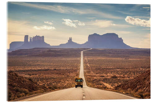 Akryylilasitaulu Forrest Gump Road - Monument Valley, USA