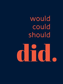 Magnettafel Would Could Should - Did V