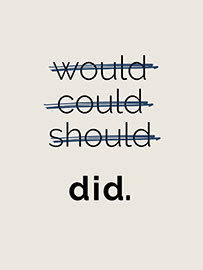 Magnettafel Would Could Should - Did IV