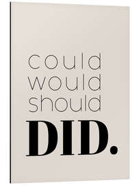 Magnettafel Would Could Should - Did II - Typobox