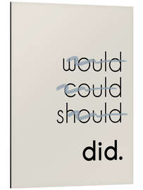 Magnettafel Would Could Should - Did I