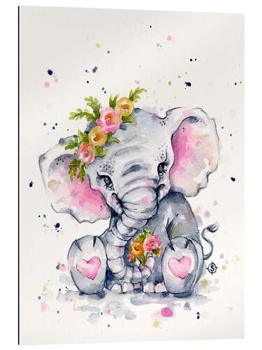 Gallery print Cute baby elephant