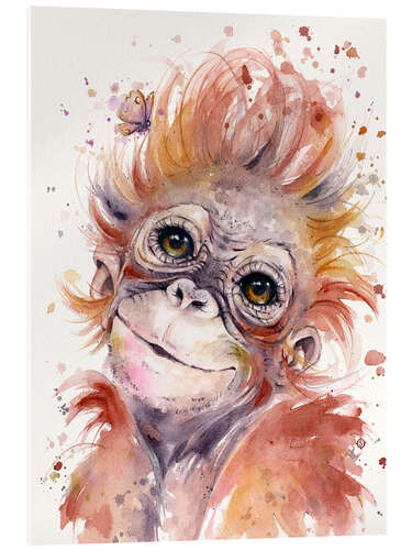 Acrylglas print Baby Orangutan