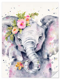 Sticker mural Little Elephant