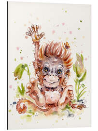 Tableau en aluminium Sweet Monkey