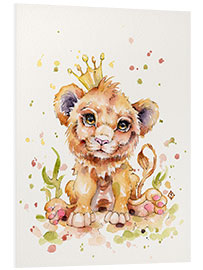 Foam board print Cute Lion With Crown