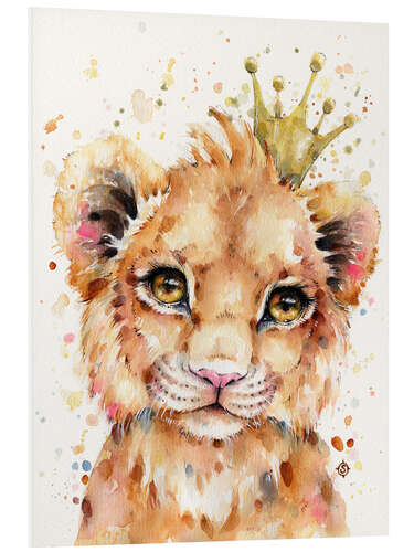 Quadro em PVC Small Lion With Crown