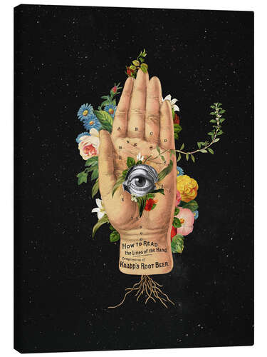 Lerretsbilde Floral Palmistry