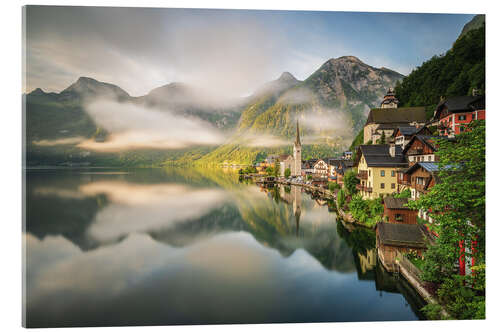 Acrylglasbild Hallstatt im Sommer