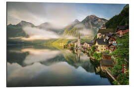 Aluminium print Hallstatt in Summer