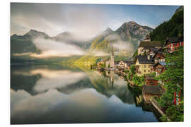 Foam board print Hallstatt in Summer