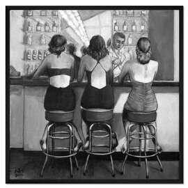 Gerahmter Kunstdruck Soda-Brunnen