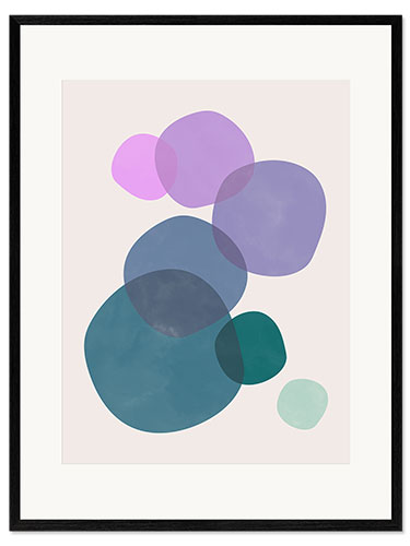 Framed art print Bubbles I