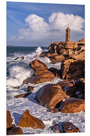 Foam board print Ploumanach Lighthouse