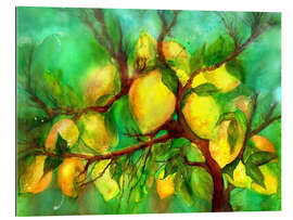 Tableau en plexi-alu Wild lemon tree in the sunlight