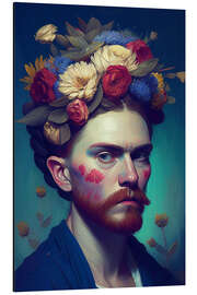 Magnettafel Vincent van Gogh with Flowers